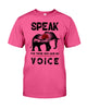 Image of Elephant Speakfor Those Who Have No Voice T-Shirt - Guys Tee - Basketweave Tote Bag