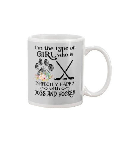 A Big Fan Of Dogs And Hockey Girl Limited Classic T-Shirt - Guys V-Neck - Mug