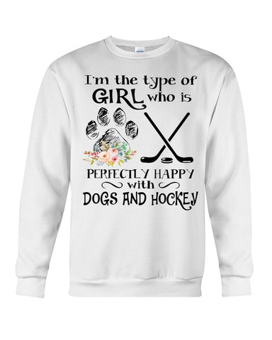 A Big Fan Of Dogs And Hockey Girl Limited Classic T-Shirt - Sweatshirt - Unisex Tank Top