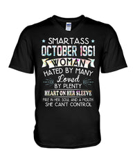 Smartass October 1961 Classic T-Shirt - Guys V-Neck - Unisex Long Sleeve