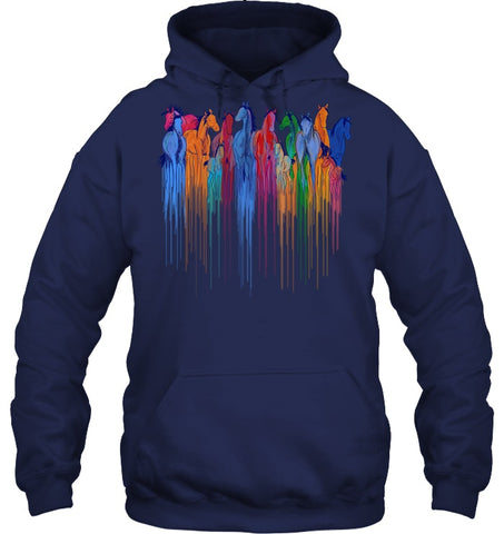 Coloful Horse Limited Classic T_Shirt - Sweatshirt - Hoodie