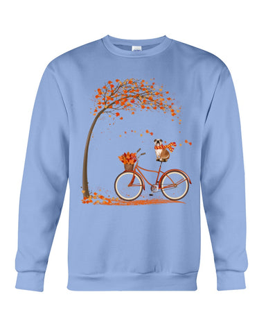 A Cool English Bulldog In Fall Limited Classic T-Shirt - Sweatshirt - Ladies Flowy Tank