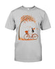 Image of Boston Terrier Dog In Fall Limited Classic T-Shirt - Guys Tee - Unisex Long Sleeve