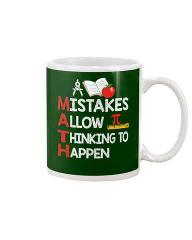 Math Teacher - Mistake Allow Thinking To Happen Classic T-Shirt - Mug