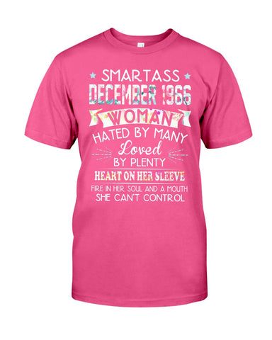 Smartass December 1966 T-Shirt - Guys Tee - Basketweave Tote Bag