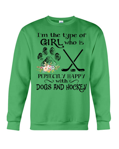 A Big Fan Of Dogs And Hockey Girl Limited Classic T-Shirt - Sweatshirt - Unisex Tank Top