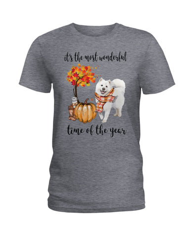 Samoyed - The Most Wonderful Time T-Shirt - Hoodie - Ladies Tee