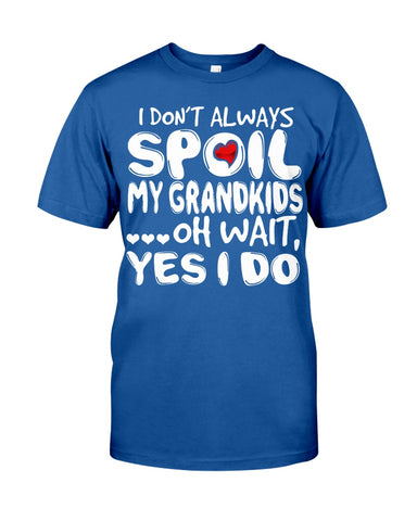 I Don't Always Spoil My Grandkids Classic T-Shirt - Guys Tee - Sweatshirt