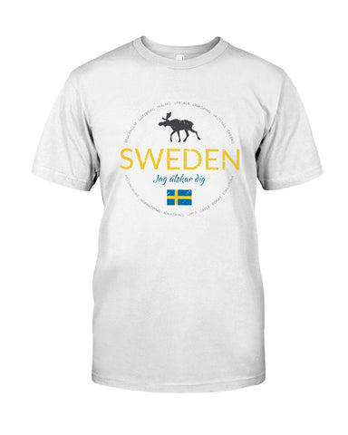 Sweden Jag Alsker Dig Limited Classic T- Shirt - Guys Tee - Sweatshirt