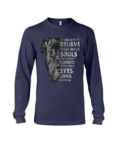 Look Into Pitbull's Eye T-Shirt - Unisex Long Sleeve - Mug