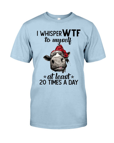 Whisper Wtf Cow Limited Classic T-Shirt - Guys Tee - Unisex Long Sleeve