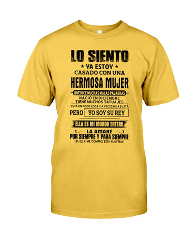 Lo Siento December Man Limited Classic T- Shirt - Guys Tee - Unisex Long Sleeve