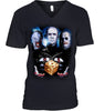 Image of Shipping Worldwide Scared Face Limited Classic T-Shirt - Guys V-Neck - Ladies V-Neck