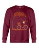 Image of Lovely Pug In Fall T-Shirt - Sweatshirt - Ladies Flowy Tank