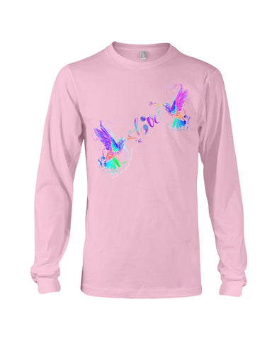 Coloful Couple Of Birds Fall In Love Limited Classic T- Shirt - Guys V-Neck - Unisex Long Sleeve