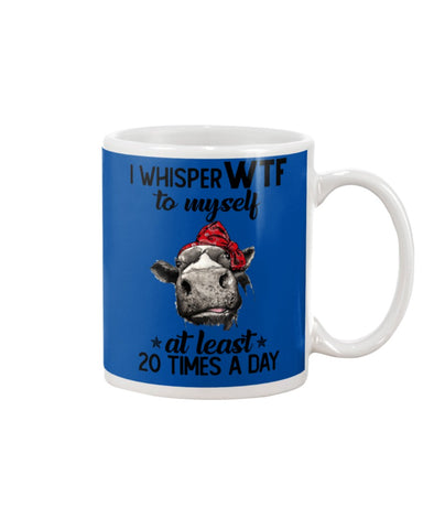 Whisper Wtf Cow Limited Classic T-Shirt - Guys V-Neck - Mug