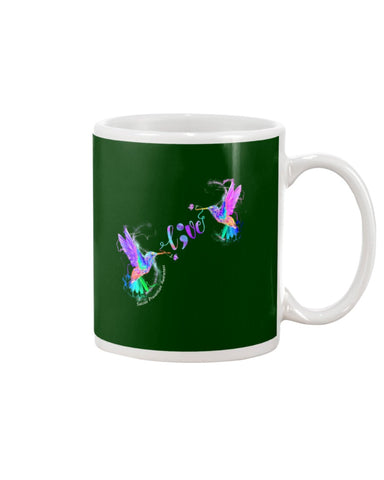 Coloful Couple Of Birds Fall In Love Limited Classic T- Shirt - Mug