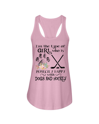 A Big Fan Of Dogs And Hockey Girl Limited Classic T-Shirt - Ladies Flowy Tank - Youth Tee