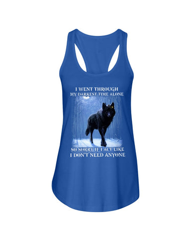 Darkest Time Alone Classic T-Shirt - Ladies Flowy Tank - Youth Tee