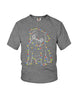 Image of Coliful Dog Led Light Limited Classic T-Shirt - Youth Tee - Ladies Tee