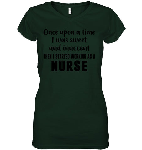 I Stared Working As A Nurse Limited Classic T- Shirt - Youth Tee - Ladies V-Neck