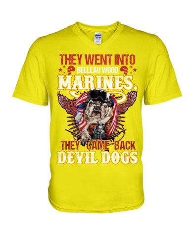 Belleauwood Marines - Devil Dogs T-Shirt - Guys V-Neck - Mug