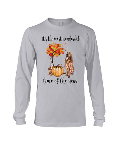 Bloodhound The Most Wonderful Time T-Shirt - Guys V-Neck - Unisex Long Sleeve