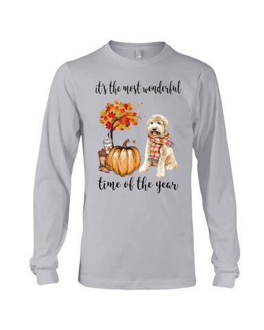 Goldendoodle - The Most Wonderful Time T-Shirt - Guys V-Neck - Unisex Long Sleeve