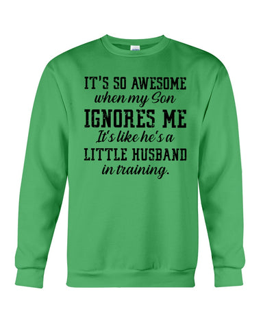 Little Husband In Training T-Shirt - Guys Tee - Sweatshirt