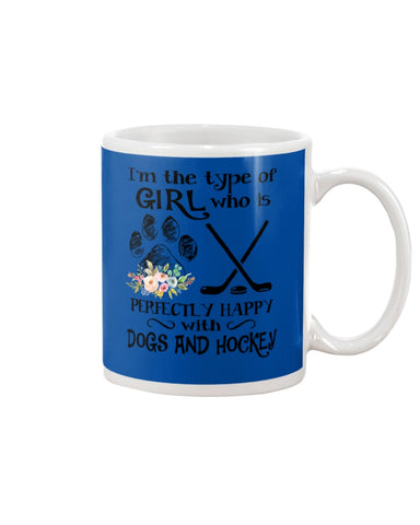 A Big Fan Of Dogs And Hockey Girl Limited Classic T-Shirt - Guys V-Neck - Mug