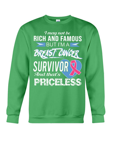 I'm A Breast Cancer Survivor And That's Priceless Limited Classic T- Shirt - Sweatshirt - Unisex Tank Top