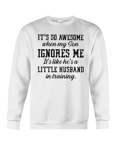 Little Husband In Training T-Shirt - Guys Tee - Sweatshirt