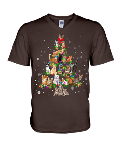 Unique Cat Christmas Tree Limited Classic T-Shirt - Ladies Tee - Guys V-Neck