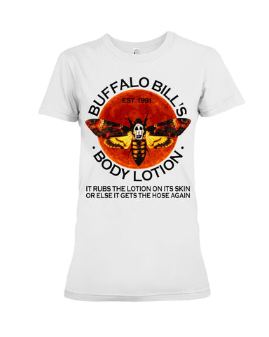 Buffalo Bill's Body Lotion Limited Classic T- Shirt - Youth Tee - Ladies Tee