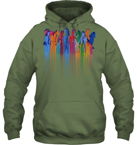 Coloful Horse Limited Classic T_Shirt - Sweatshirt - Hoodie