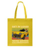 Image of Get In Loser We're Saving Halloweentown Tote Bag - Guys Tee - Basketweave Tote Bag