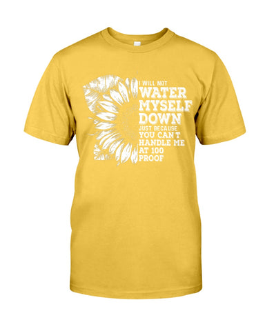 Water Myself Down Sunflower Limited Classic T-Shirt - Guys Tee - Sweatshirt