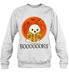 Boo Loves Booooooks T-Shirt - Sweatshirt - Ladies V-Neck