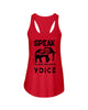 Image of Elephant Speakfor Those Who Have No Voice T-Shirt - Unisex Tank Top - Ladies Flowy Tank