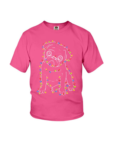 Coliful Dog Led Light Limited Classic T-Shirt - Youth Tee - Ladies Tee