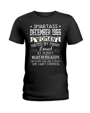 Smartass December 1966 T-Shirt - Hoodie - Ladies Tee