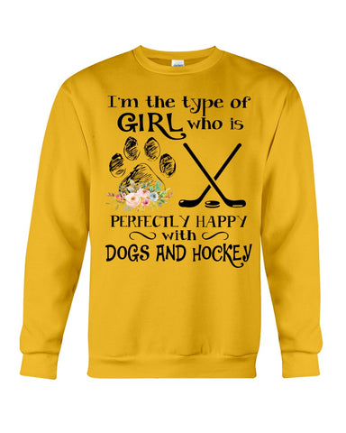 A Big Fan Of Dogs And Hockey Girl Limited Classic T-Shirt - Sweatshirt - Unisex Tank Top