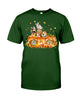 Image of Dogs Reunion On Pumpkin Car T-Shirt - Guys Tee - Unisex Long Sleeve