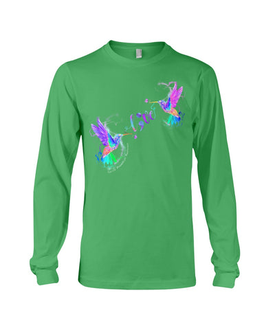 Coloful Couple Of Birds Fall In Love Limited Classic T- Shirt - Guys V-Neck - Unisex Long Sleeve