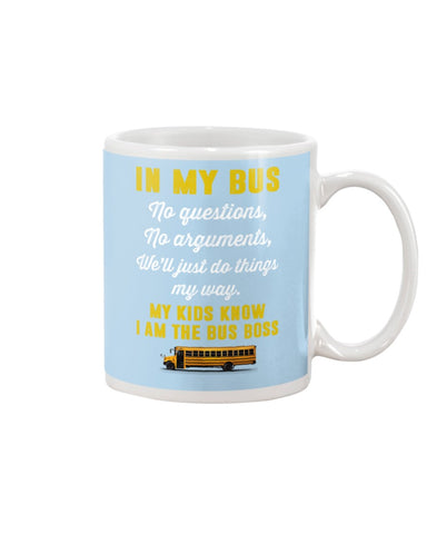 In My Bus I'm The Bus Boss Tote Bag - Mug