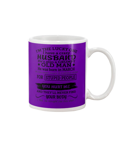 I Have A Crazy Husband Classic T-Shirt - Guys V-Neck - Mug