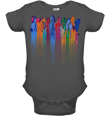 Coloful Horse Limited Classic T_Shirt - Ladies Tee - Baby Onesie