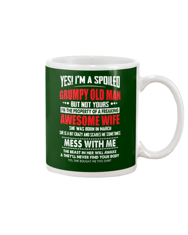 Grumpy Old Man And His Awesome March Wife Limited Classic T-Shirt - Mug